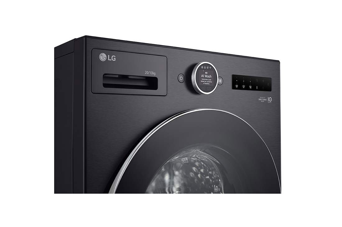 LG Lavante/Séchante 20/10Kg&nbsp;| AIDD™ | 6 Motion Direct Drive™ | SmartThinQ™, LG F0Z9DFP26Front Panel Detail view, F0Z9DFP26, thumbnail 3