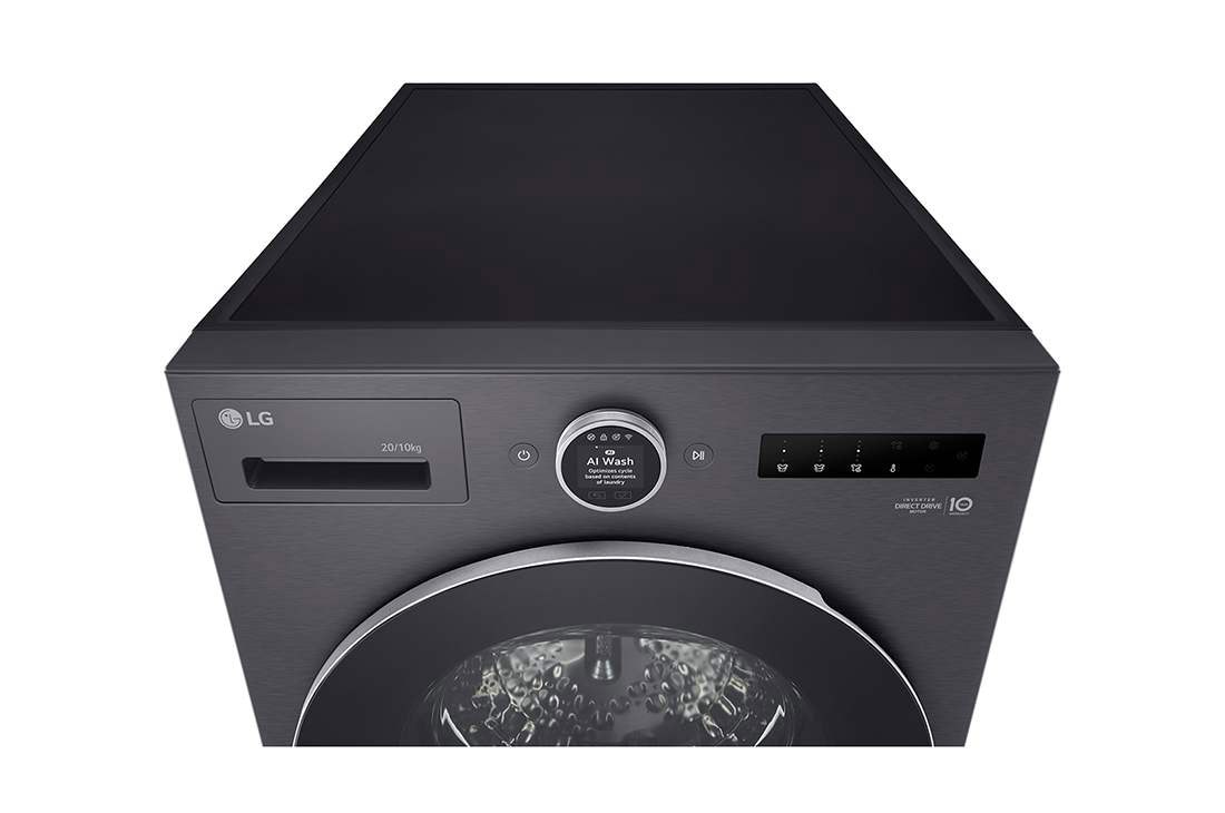 LG Lavante/Séchante 20/10Kg&nbsp;| AIDD™ | 6 Motion Direct Drive™ | SmartThinQ™, LG F0Z9DFP26Side view, F0Z9DFP26, thumbnail 8