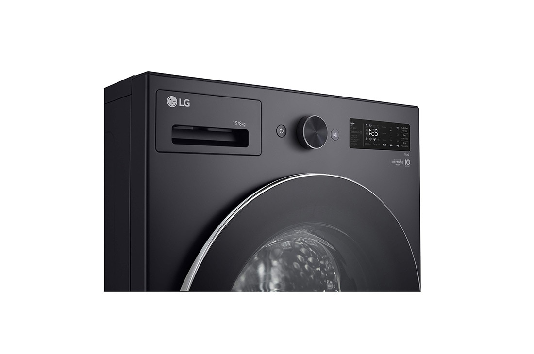 LG Lavante/Séchante 15/8Kg | AIDD™ | 6 Motion Direct Drive™ | SmartThinQ™, LG F0Z6DRP24Front Panel Detail view, F0Z6DRP24, thumbnail 3