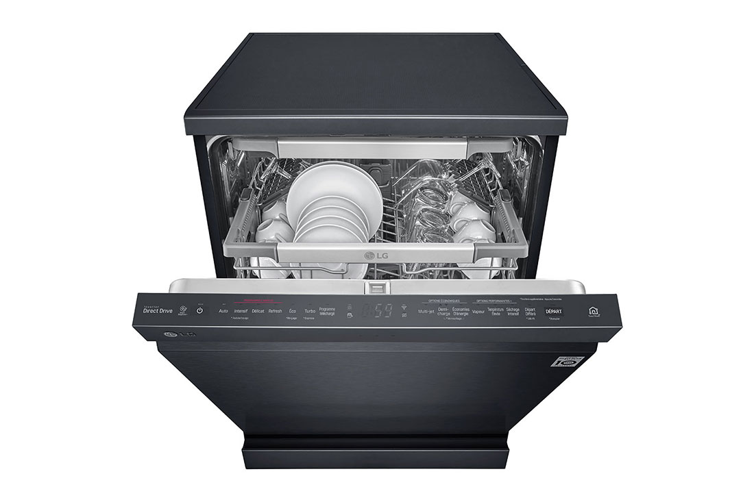 LG Lave-Vaisselle QuadWash™  | 14 Couverts | TrueSteam™ | Inverter Direct Drive™, top perspective, DFC325HM, thumbnail 8