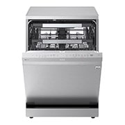 LG Lave-Vaisselle QuadWash™ | 14 Couverts | TrueSteam™ | Inverter Direct Drive™, Vue avant du lave-vaisselle 14&nbsp;places QuadWash™ Prime Silver avec TrueSteam™, séchage thermique, DFC287HVS, DFC287HVS, thumbnail 2