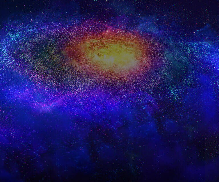 De millions de nanoparticules de couleur dans l’espace.