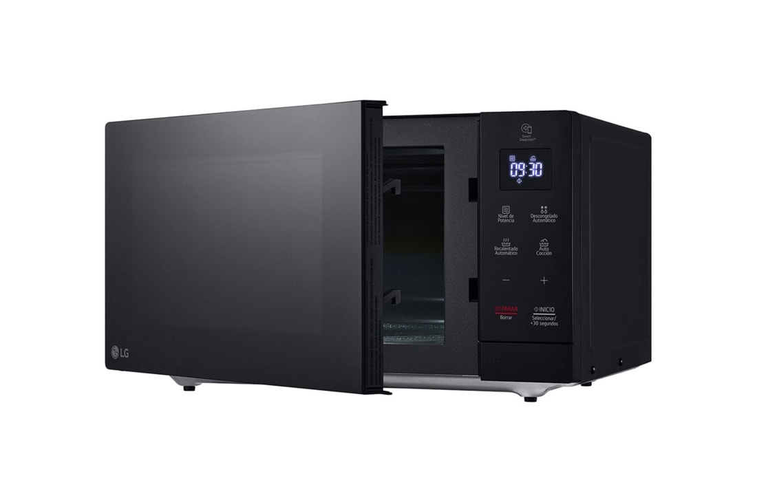LG Micro-ondes Solo | NeoChef™ 30L | ON OFF | Solo | Ouverture de porte par bouton, Left side door view, MS3032JAS, thumbnail 4