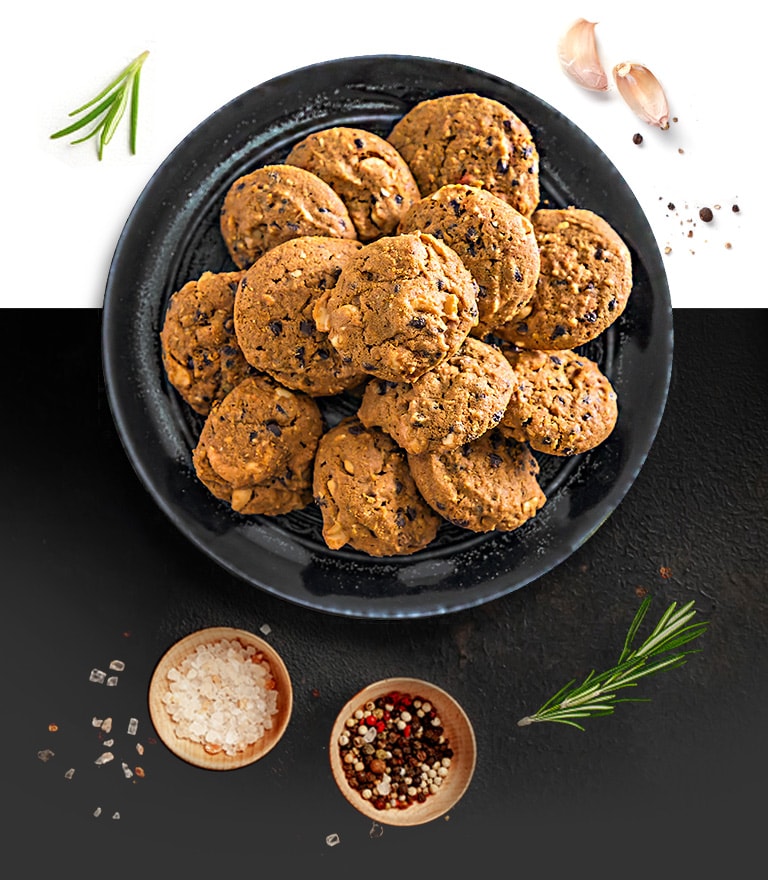 Cookies aux amandes et pépites de chocolat