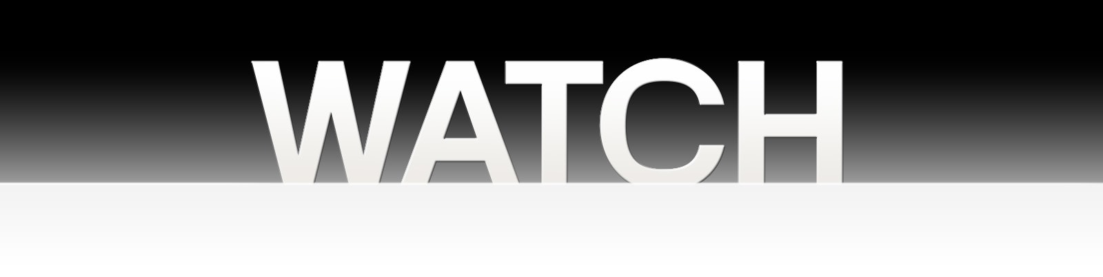 mot « Regarder » affiché sur un fond dégradé noir