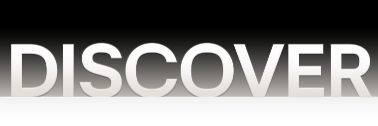 Texte Découvrir sur un fond dégradé noir