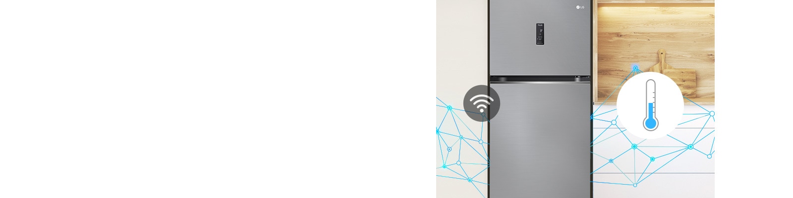 La fonction Smart Fresh Air fonctionne lorsque la porte du réfrigérateur est fermée.