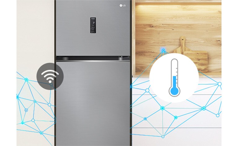 La fonction Smart Fresh Air fonctionne lorsque la porte du réfrigérateur est fermée.