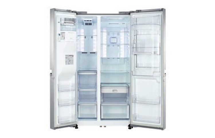 LG RÉFRIGÉRATEUR SIDE BY SIDE AVES UN GRAND DISTRIBUTEUR D'EAU ET DE GLACE, GR-J297WSBN, thumbnail 2