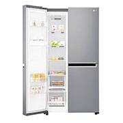 LG Réfrigérateur Side by Side | 626L | Gris | Compresseur linéaire | Moist Balance Crisper™   | FRESHBalancer™ | Smart Diagnosis™, GC-B247SLUV, thumbnail 4