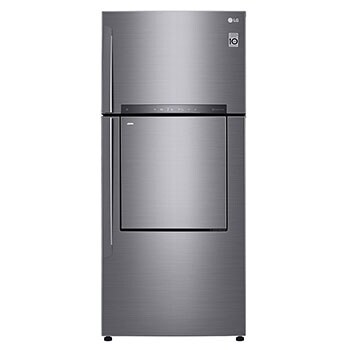 Réfrigérateur 2 portes Door-in-Door® | Compresseur linéaire Inverter  | 469L | Gris | NatureFRESH™ | DoorCooling+™ | LINEARCooling™ | Hygiene Fresh+ | SmartThinQ™1