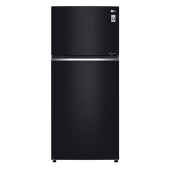 Réfrigérateur 2 portes | Compresseur linéaire Inverter | 469L | Noir | NatureFRESH™ | DoorCooling+™ | LINEARCooling™ | HygieneFresh+™ | SmartThinQ™1
