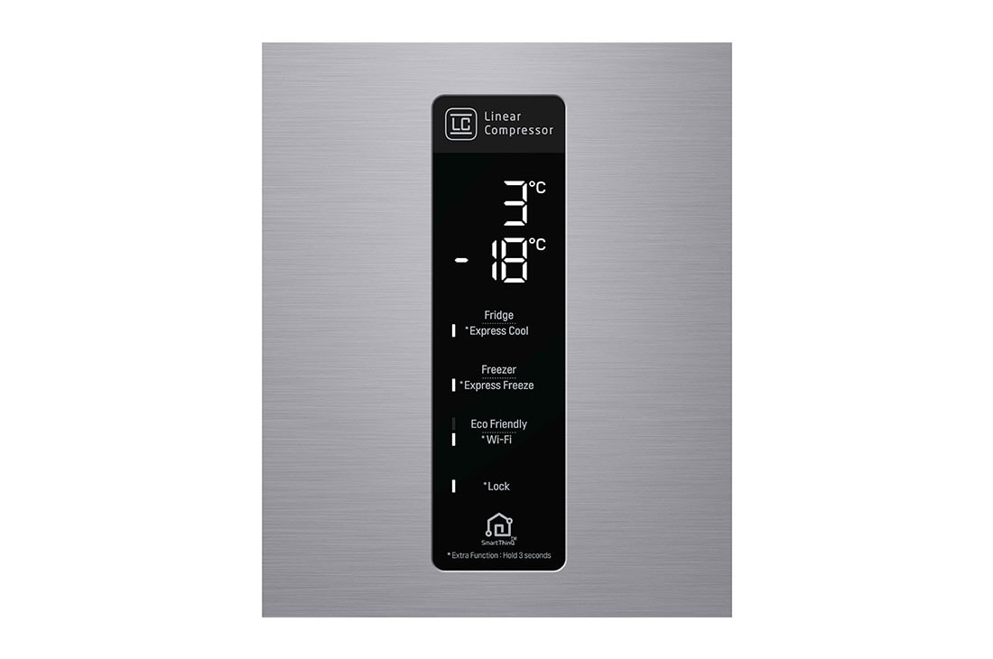 LG Combiné | 446L| No Frost | Door Cooling+™ | Affichage Externe, GC-F569BLCZ-Display Detail, GC-F569BLCM, thumbnail 9