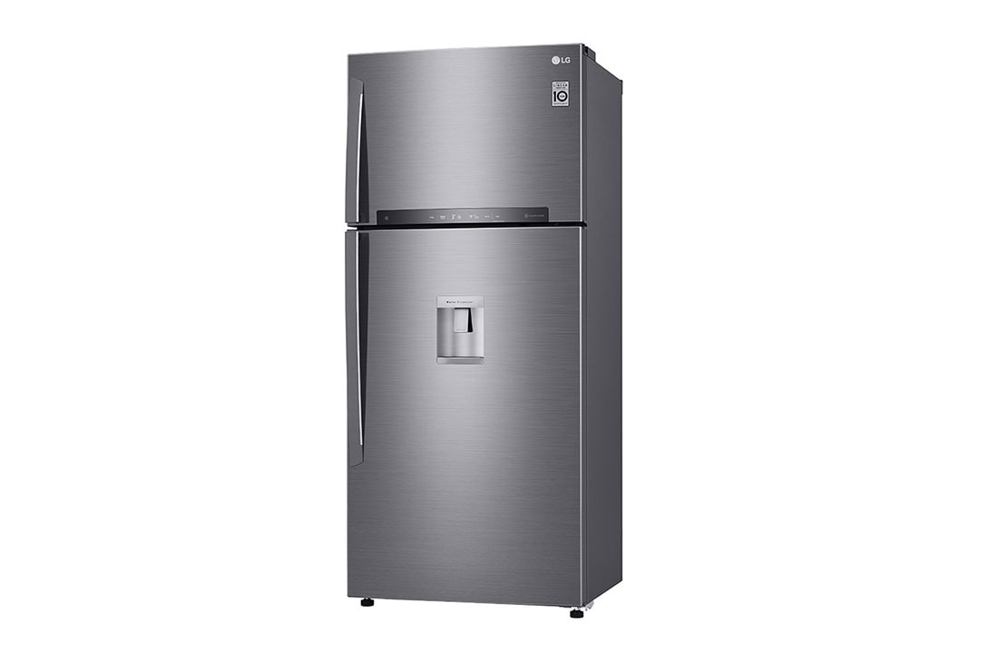 LG Réfrigérateur 2 portes | Compresseur linéaire inverter | 469L | Gris | NatureFRESH™ | Door Cooling | LINEARCooling™ | HygieneFresh+™ | Total No Frost, LG GN-F71HLHU left view, GN-F71HLHU, thumbnail 16