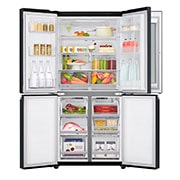 LG Réfrigérateurs multi-portes | InstaView Door-in-Door™ | 458L | Total No Frost | Compresseur Linéaire Inverter , front open with food, GC-Q22FTQEL, thumbnail 5