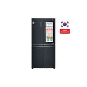 LG Refrigerateur InstaView™ Multi-Portes | 458L | Door Cooling+™ | Affichage Externe, front view, GC-Q22FTQEL, thumbnail 1