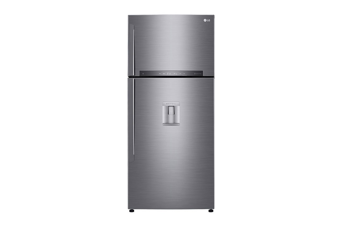 LG 2 Portes | 504L | No Frost | Hygiene Fresh+™ | Affichage Externe, LG GN-F71HLHU Front view, GN-F72HLHL