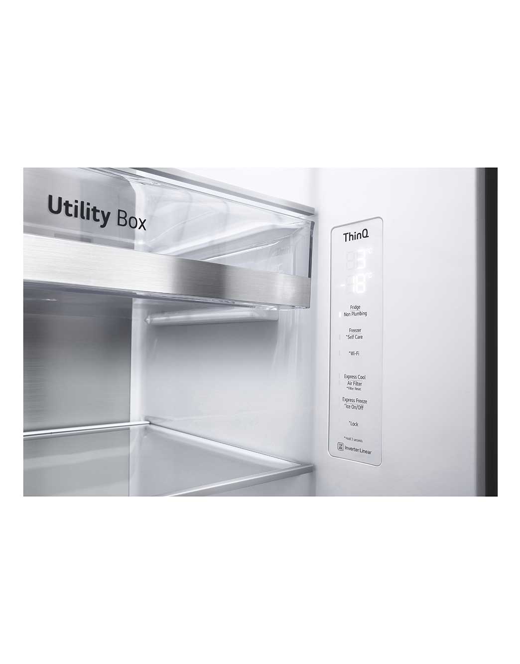 LG InstaView Side by Side | 617L | UVnano® | Hygiene Fresh+™, GC-X257CSES, GC-X257CSES