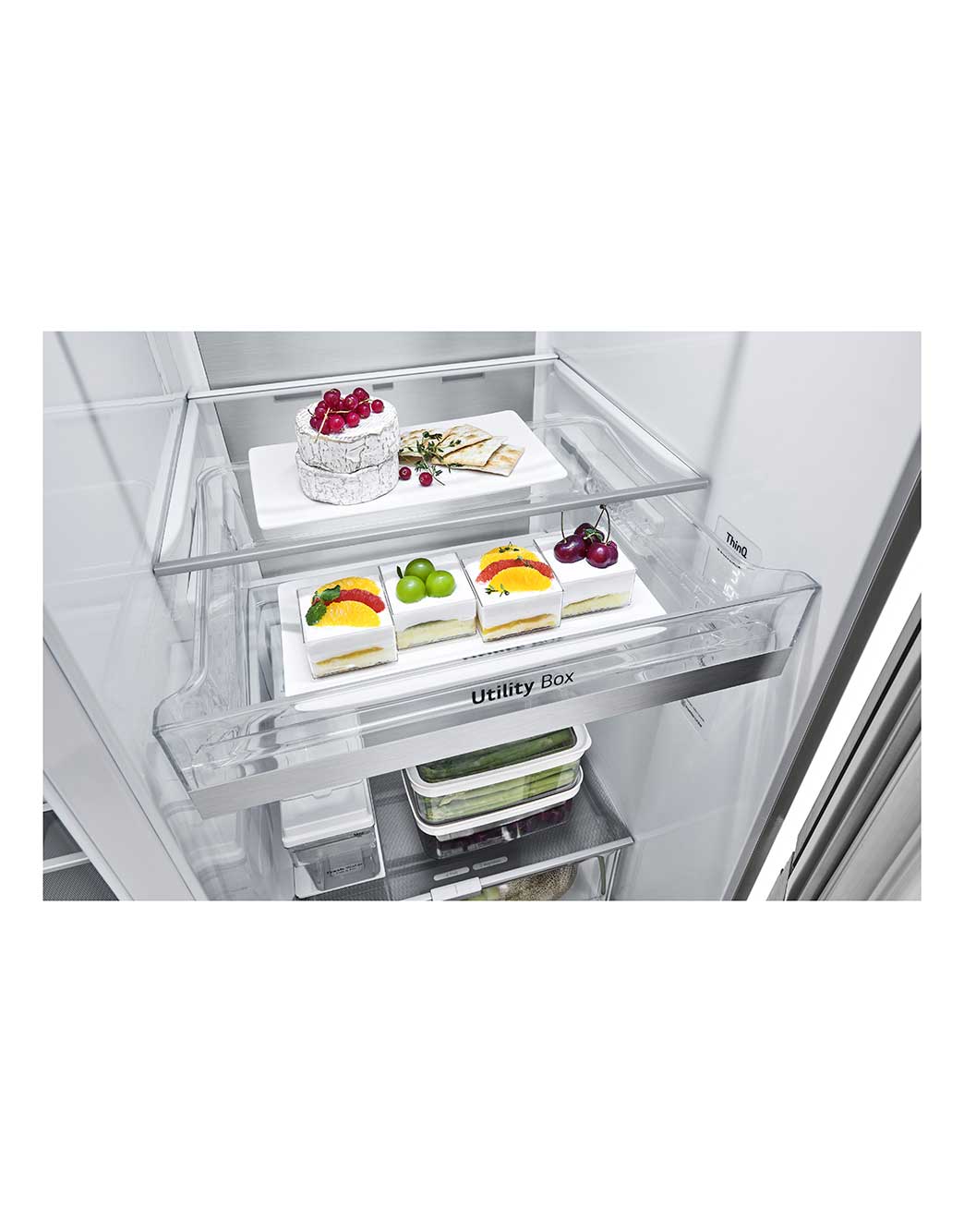 LG InstaView Side by Side | 617L | UVnano® | Hygiene Fresh+™, GC-X257CSES, GC-X257CSES