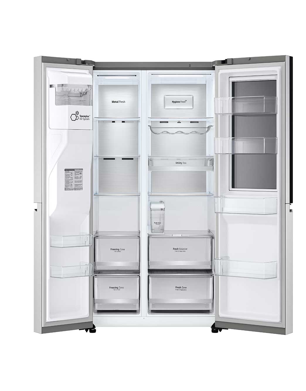 LG InstaView Side by Side | 617L | UVnano® | Hygiene Fresh+™, GC-X257CSES, GC-X257CSES