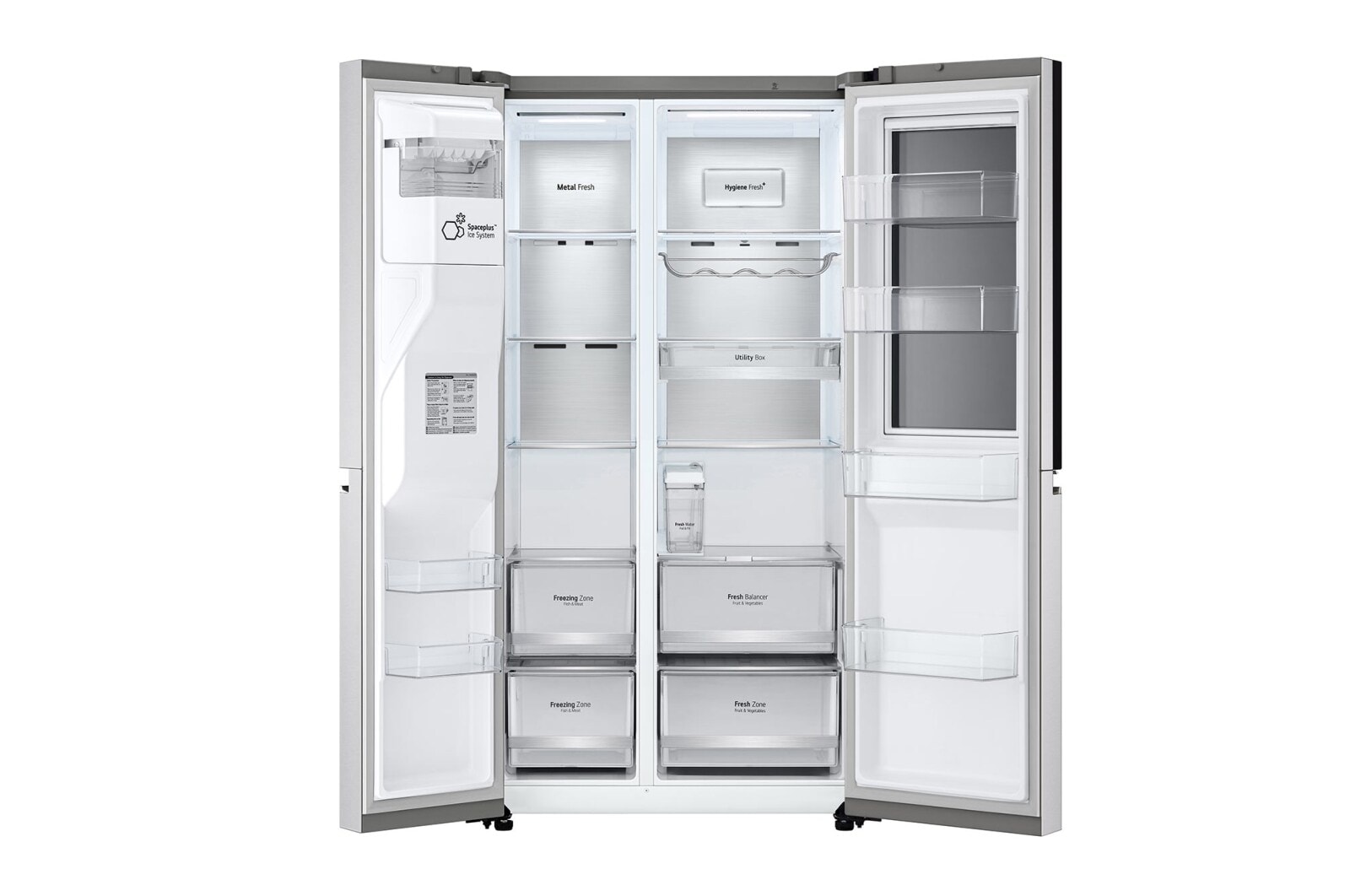 LG InstaView Side by Side | 617L | UVnano® | Hygiene Fresh+™, GC-X257CSES, GC-X257CSES