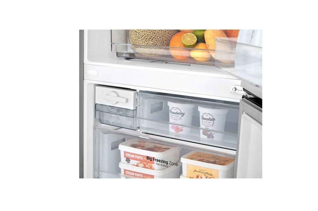 LG Congélateur bas de 451 L avec compresseur à onduleur en argent platine, GC-B569NLLM, GC-B569NLLM, thumbnail 3