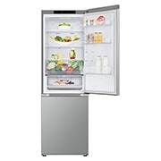 LG Combiné | 344L | No Frost | Door Cooling+™, Top door open with food, GC-B459FM8W, thumbnail 10