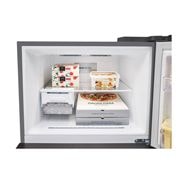 LG 2 Portes | 459L | No Frost | HygieneFresh+™ | Affichage Externe, top perspective open view with food stored, GN-F452PFBK, thumbnail 14