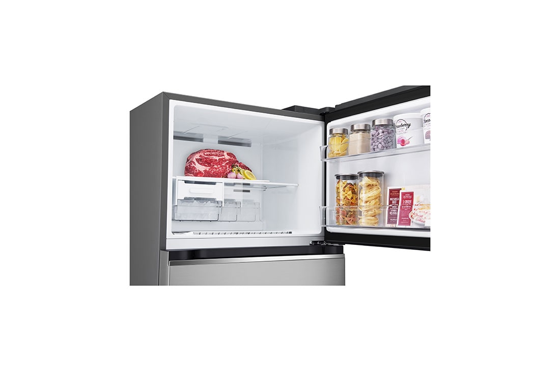 LG 2 portes | 395L | Réfrigérateur avec compartiment congélateur supérieur | Smart Inverter Compressor | LinearCooling™ | DoorCooling+™, food, GN-B392PFFB, thumbnail 6