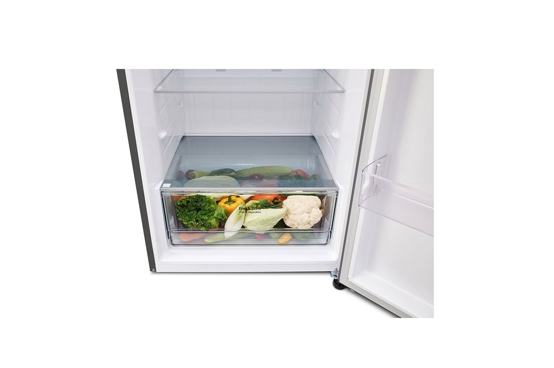 LG 2 Portes | 459L | No Frost | HygieneFresh+™ | Affichage Externe, drawer with fruit stored, GJ-F452PFBK, thumbnail 3