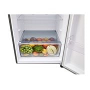 LG 2 Portes | 459L | No Frost | HygieneFresh+™ | Affichage Externe, bottom perspective open view with food stored, GJ-F452PFBK, thumbnail 15