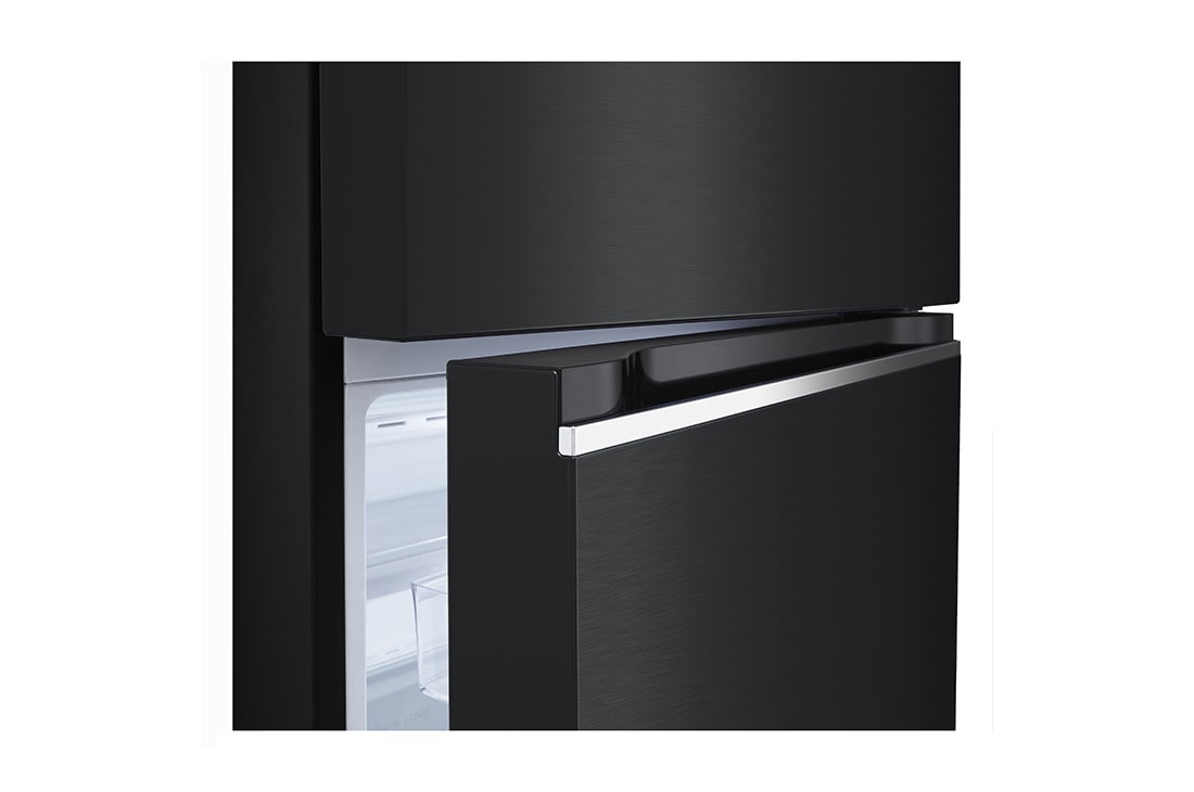 LG Réfrigérateur congélateur supérieur 493&nbsp;L en Essence Noir mat, Vue détaillée de la charnière, GJ-B452PQBK, thumbnail 10
