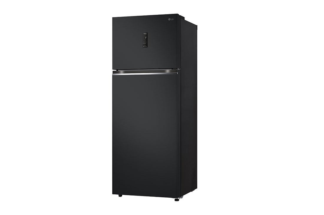 LG Réfrigérateur congélateur supérieur 493&nbsp;L en Essence Noir mat, Vue latérale du réfrigérateur LG, GJ-B452PQBK, thumbnail 13