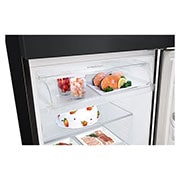 LG Réfrigérateur congélateur supérieur 493&nbsp;L en Essence Noir mat, Vue intérieure du réfrigérateur, GJ-B452PQBK, thumbnail 8
