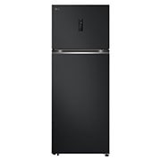 LG Réfrigérateur congélateur supérieur 493&nbsp;L en Essence Noir mat, Vue de l’avant du réfrigérateur LG, GJ-B452PQBK, thumbnail 1