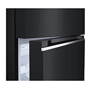 LG Réfrigérateur congélateur supérieur 493&nbsp;L en Essence Noir mat, Vue détaillée de la charnière, GJ-B452PQBK, thumbnail 10