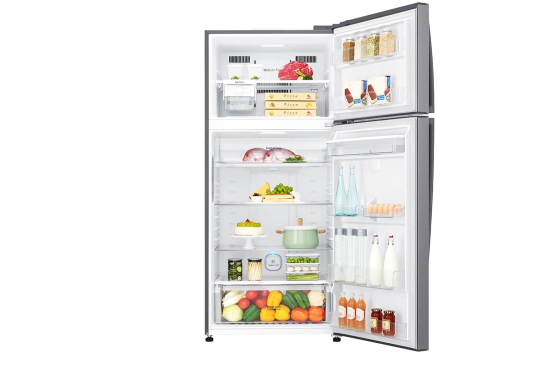 LG Refrigerateur 2 Portes | 504L | Door Cooling+™ | Affichage Externe | No Frost, LG GN-F71HLHU Front view with door open, GN-G62BLHL, thumbnail 5
