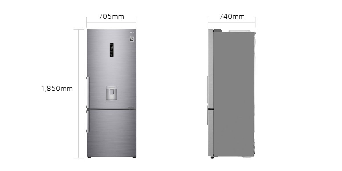 Réfrigérateur - LG - Combiné - 3 tiroirs - 468L - Total No Frost - Inverter - fontaine
