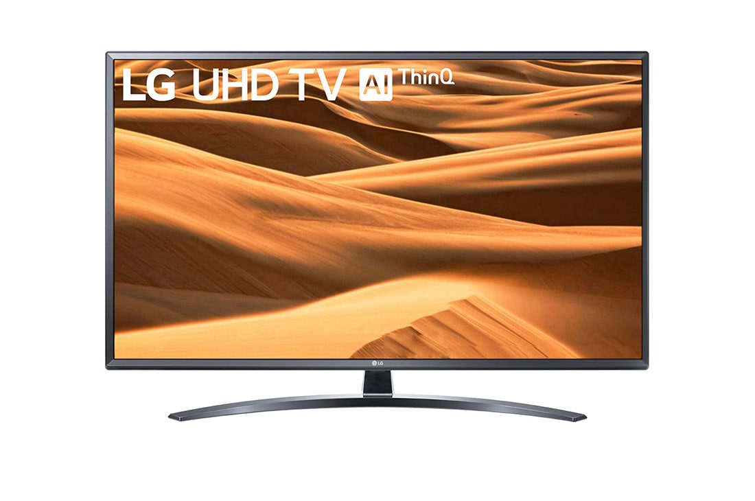 LG TV UHD 49 pouce UM7400 Séries TV LED Smart IPS 4K Ecran 4K HDR avec ThinQ AI, 49UM7400PLB