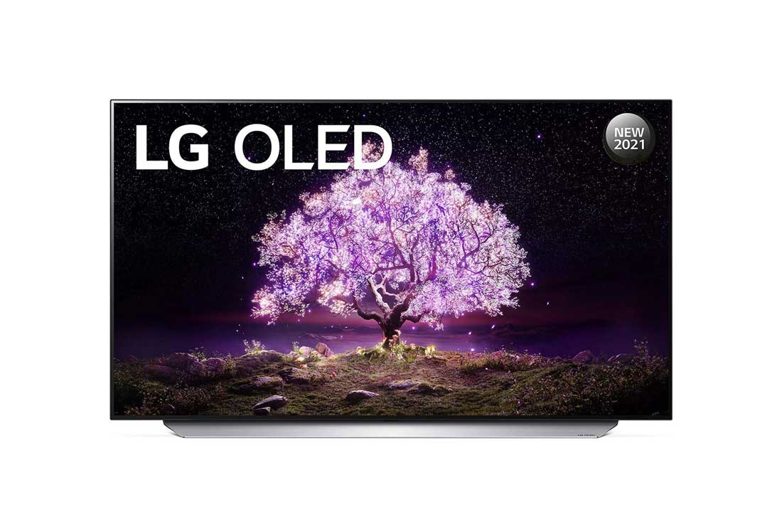 LG Téléviseur OLED Smart C1 LG 4K de 55 pouces, LG OLED55C16LA vue avant, OLED55C16LA