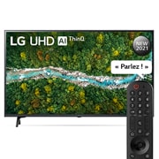 LG Smart TV LG UP77 43 pouces 4K UHD, Une vue avant du téléviseur UHD LG, 43UP77006LB, thumbnail 1