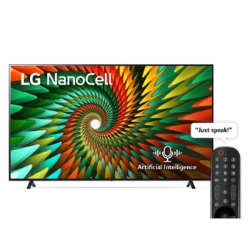 Vue avant du téléviseur NanoCell de LG1