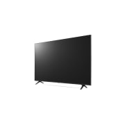 LG, UHD 4K TV, 65 inch UR80 series, webOS Smart AI ThinQ, Magic Remote, 3 side cinema, HDR10, HLG, AI Sound Pro (5.1.2ch), 2 Pole stand, 2023 New, vue de côté à 30 degrés, 65UR80006LJ, thumbnail 2