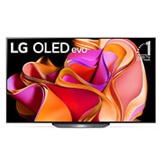 LG OLED Smart TV CS3 | 65 pouces | 4K Processeurs IA a9 Gen6 | ThinQ AI | Télécommande magique | HDR | webOS, Vue avant du LG OLED avec l’emblème 10 Years World No.1 OLED affiché à l’écran., OLED65CS3VA, thumbnail 1