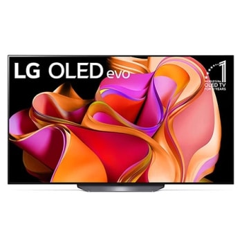 Vue avant du LG OLED avec l’emblème 10 Years World No.1 OLED affiché à l’écran.1