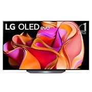 LG OLED evo TV I 55 Pouces séries CS3 I  webOS Smart AI ThinQ I Télécommande Magiue I Dolby Vision HDR10 I  HLG I AI Picture Pro I  AI Sound Pro I Dolby Atmos, Vue avant du LG OLED avec l’emblème 10 Years World No.1 OLED affiché à l’écran., OLED55CS3VA, thumbnail 1