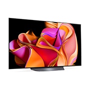LG OLED evo TV I 55 Pouces séries CS3 I  webOS Smart AI ThinQ I Télécommande Magiue I Dolby Vision HDR10 I  HLG I AI Picture Pro I  AI Sound Pro I Dolby Atmos, Vue latérale légèrement inclinée vers la droite., OLED55CS3VA, thumbnail 6