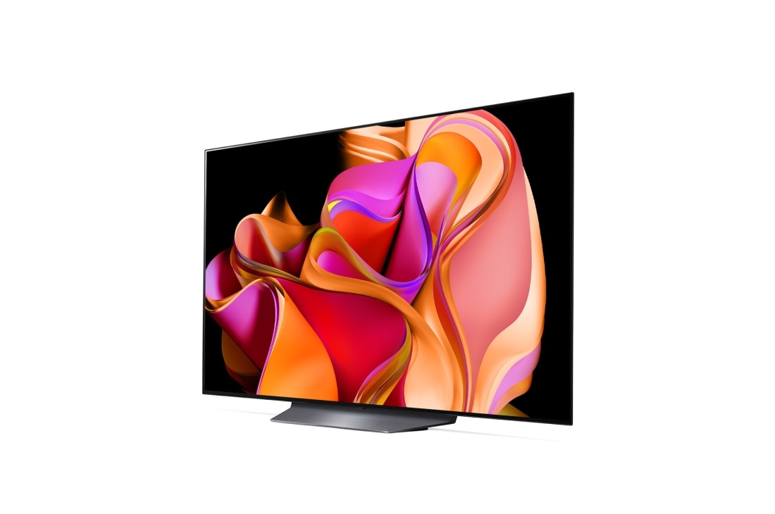 LG OLED evo TV I 55 Pouces séries CS3 I  webOS Smart AI ThinQ I Télécommande Magiue I Dolby Vision HDR10 I  HLG I AI Picture Pro I  AI Sound Pro I Dolby Atmos, Vue latérale légèrement inclinée vers la gauche., OLED55CS3VA, thumbnail 3