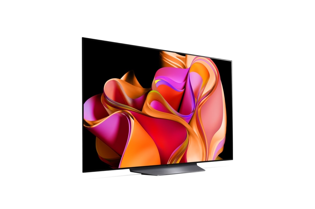 LG OLED evo TV I 55 Pouces séries CS3 I  webOS Smart AI ThinQ I Télécommande Magiue I Dolby Vision HDR10 I  HLG I AI Picture Pro I  AI Sound Pro I Dolby Atmos, Vue latérale légèrement inclinée vers la droite., OLED55CS3VA, thumbnail 5