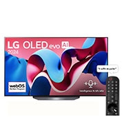 LG OLED Smart TV EVO CS4 4K | 55 pouces | Télécommande magique | AI Dolby Vision | webOS24 | 2024, Vue avant avec LG OLED evo AI TV, OLED CS4, emblème TV OLED N° 1 mondial depuis 11 ans et logo du programme webOS Re:New à l’écran, OLED55CS4VA, thumbnail 1